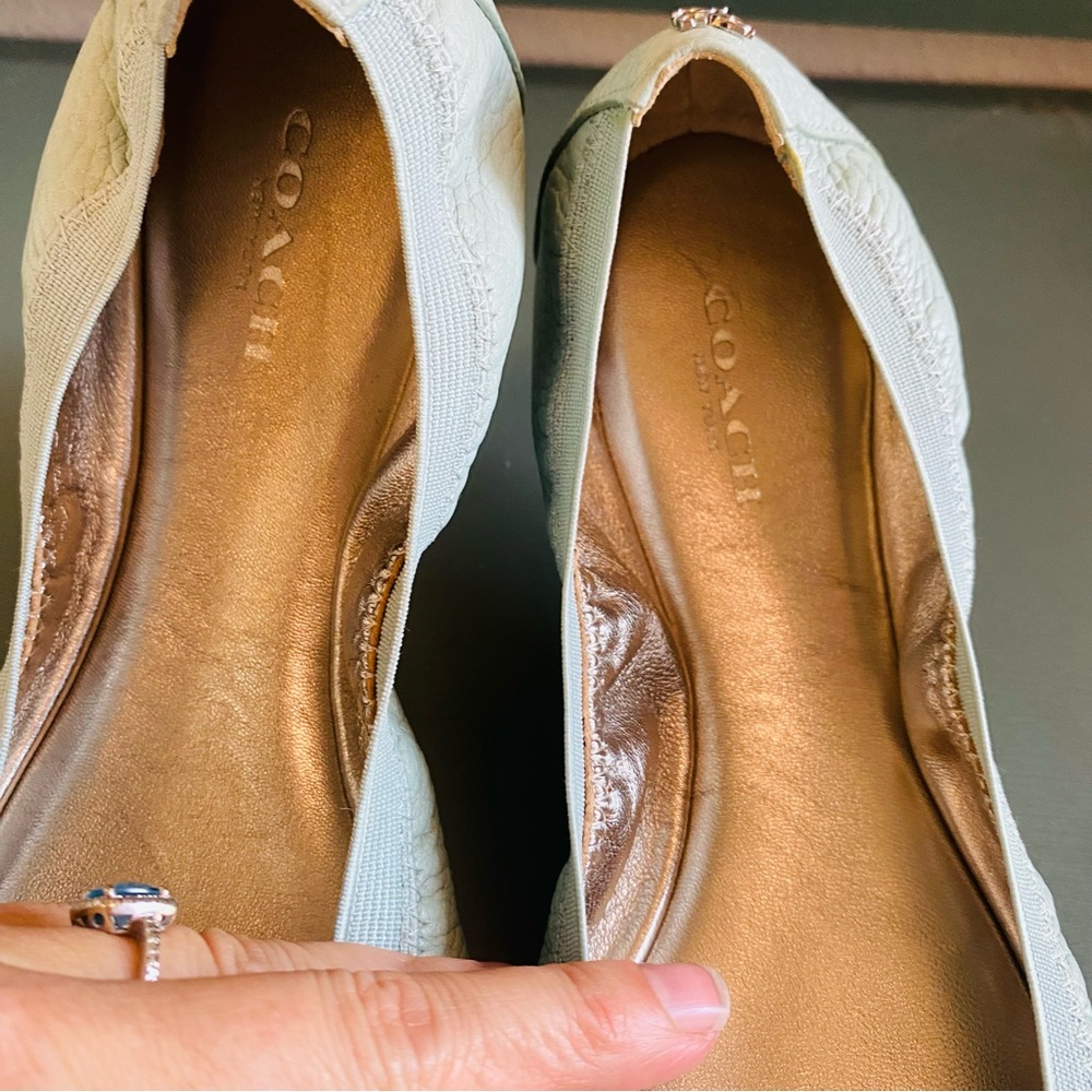 Coach Mint Green Ballet Dalia Silver Cap Toe 7 - Picture 5 of 9